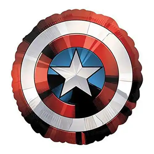 Globo Amscan Capitán América en forma de escudo 28"