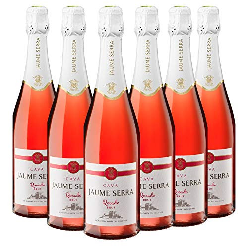 Jaume Serra Brut - Cava Brut Rosado, Caja de 6 Botellas x 750 ml