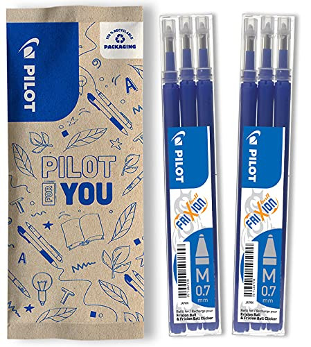 Juego de 2 recambios de tinta borrable de tinta azul Pilot Frixion