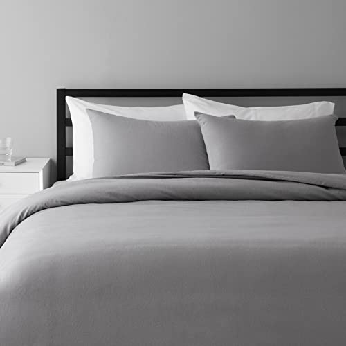Juego de cama de franela con funda nórdica Amazon Basics
