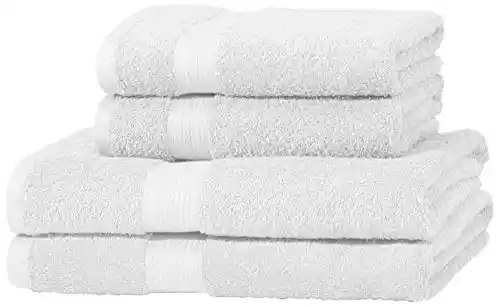 Juego de toallas Amazon Basics - 2 toallas de baño y 2 toallas de manos