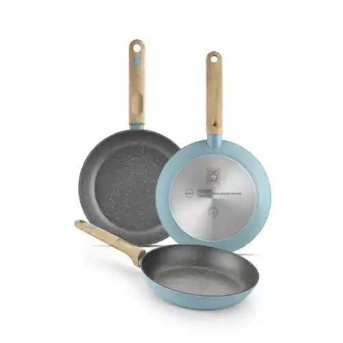 Lote 3 Sartenes Bra Nordik Set 18 cm + 22 cm + 26 cm
