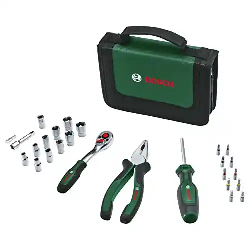 Maletín de herramientas Bosch con 26 piezas esenciales