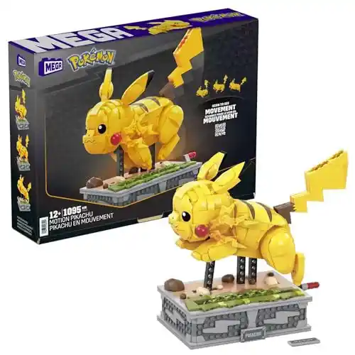 MEGA Pokémon Pikachu en Movimiento - Bloques de construcción
