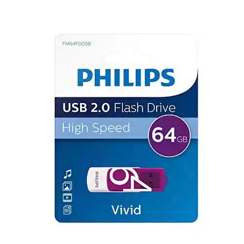 Memoria USB PHILIPS Vivid de 64 GB