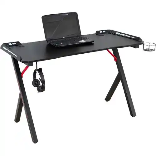 Mesa Gaming 120x60cm de Fibra de Carbono