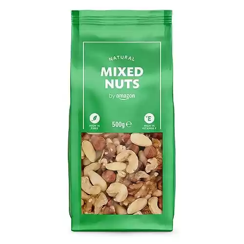 Mezcla de frutos secos sin sal, 500 g - By Amazon