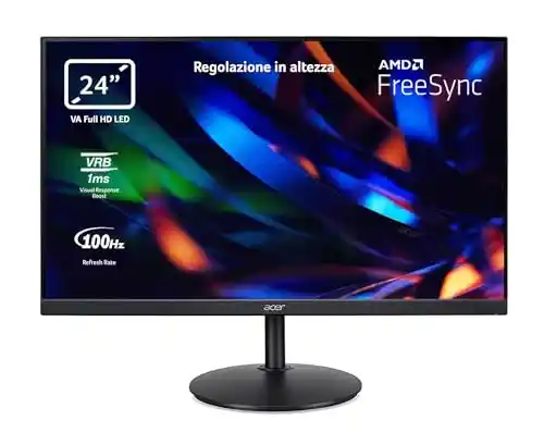 Monitor Acer CBA242YAbir de 24" Full HD 75Hz 1ms