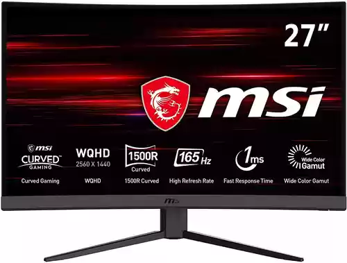 Monitor Gaming Curvo 27" MSI Optix 165Hz