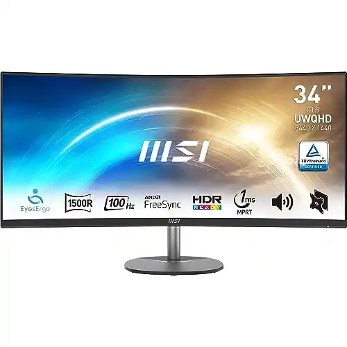 Monitor Profesional 34” MSI Pro MP341CQ