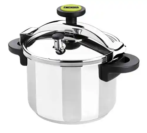 Monix Classica - Olla a presión de 6 litros, acero inoxidable, 22 cm
