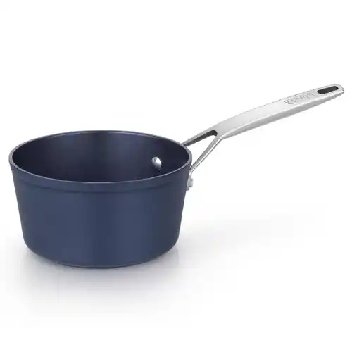 Monix Diamond - Cazo 16 cm de aluminio forjado antiadherente con titanio - cocinas de gas eléctricas, inducción, vitro