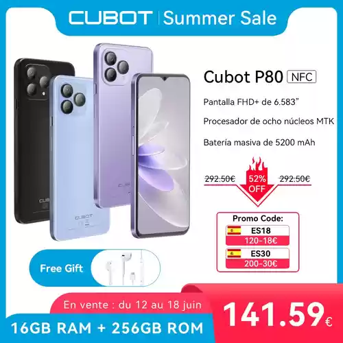 Móvil Cubot P80