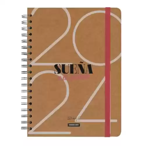 Mr.Wonderful Agenda Office 2024 Semanal, Sueña a lo grande, 22,1 x 2,1 x 15,6 cm