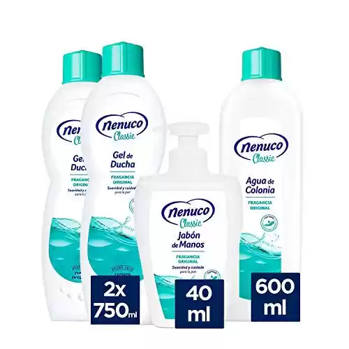 🔥 Nenuco Pack Cuidado Classic con 2 geles de ducha, 1 colonia y 1 jabón de manos