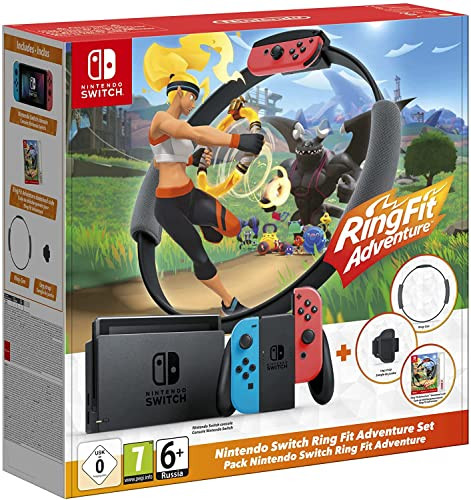 Nintendo Switch Neon + Ring Fit aventure amazon Francia.