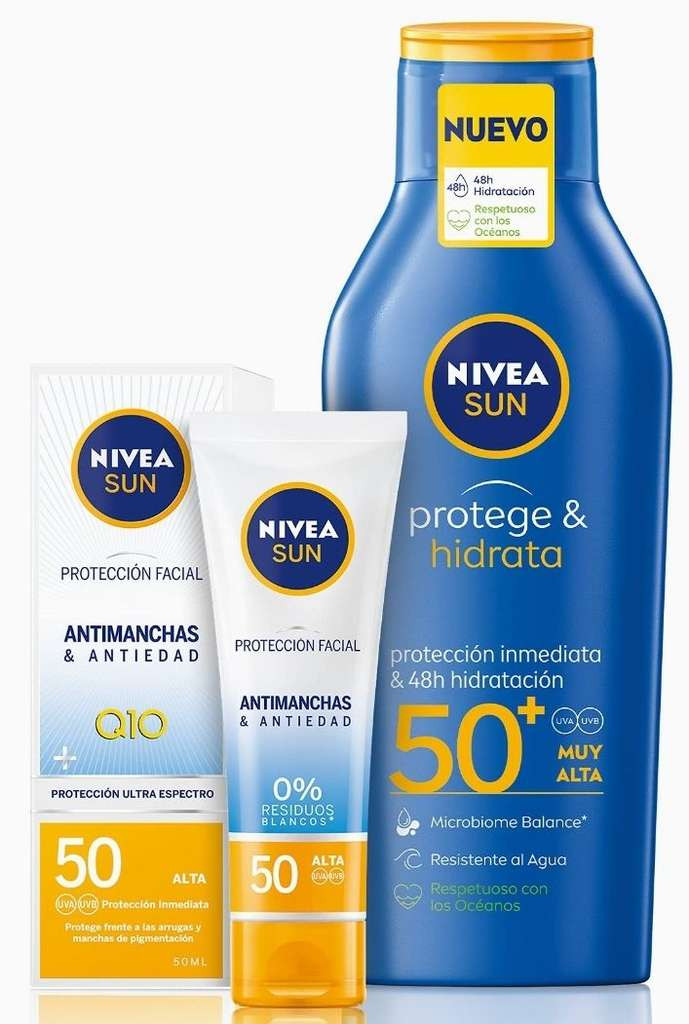 NIVEA SUN Protege & Hidrata Leche Solar + Protector solar FP50+