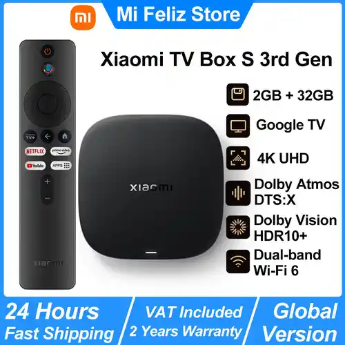 Nueva Xiaomi TV Box S 3rd Gen Android 4K UHD Dolby Vision y HDR10+