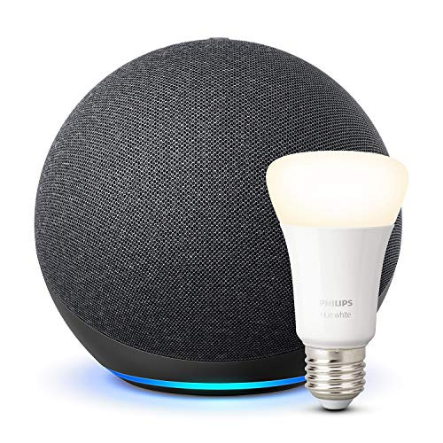 Nuevo Echo (4.ª generación) + Philips Hue White Bombilla LED E27