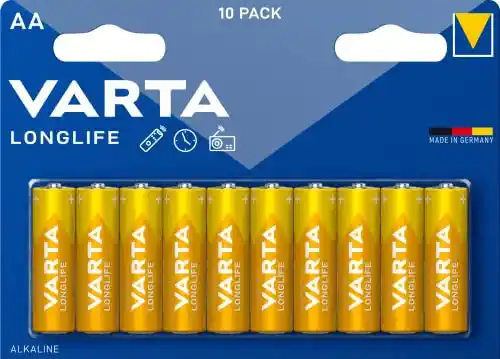 Pack 10x Pilas AA Varta Longlife Power