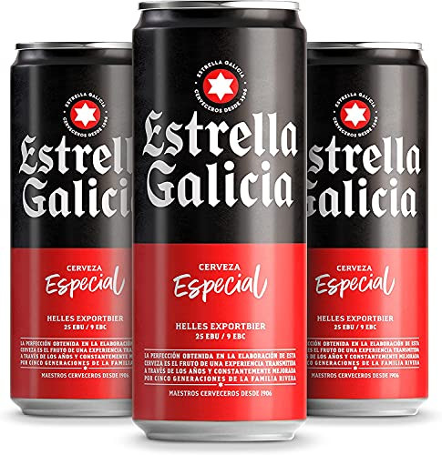 Pack 24 latas de Cerveza Estrella Galicia Especial 33cl