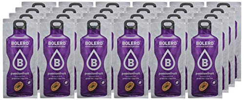 Pack 24x Bolero Bebida Instantánea sin Azúcar, Sabor Maracuyá