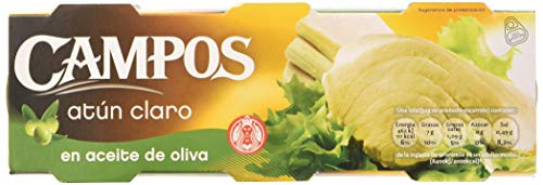 Pack 3 latas Conserva de atún claro en aceite de oliva Campos (compra recurrente)