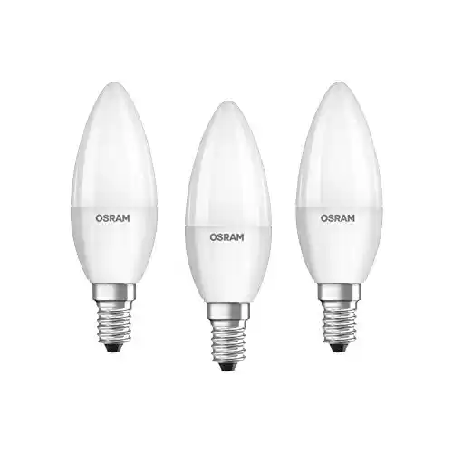 Pack 3x bombillas LED tipo vela Osram E14 BASE Classic B 40