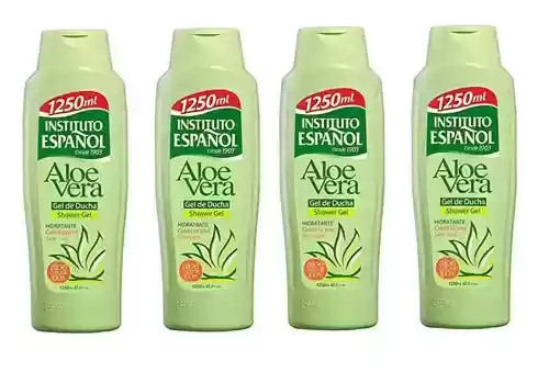 PACK 4 botes de 1,25 litros de Gel de Baño Aloe Vera Instituto Español