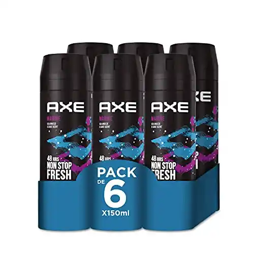 Pack de 6 desodorantes Axe Marine (150 ml)