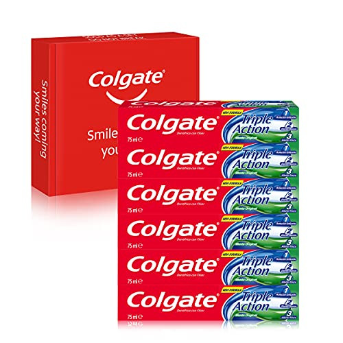 Pack 6x Pasta de Dientes con Flúor Colgate Triple Acción