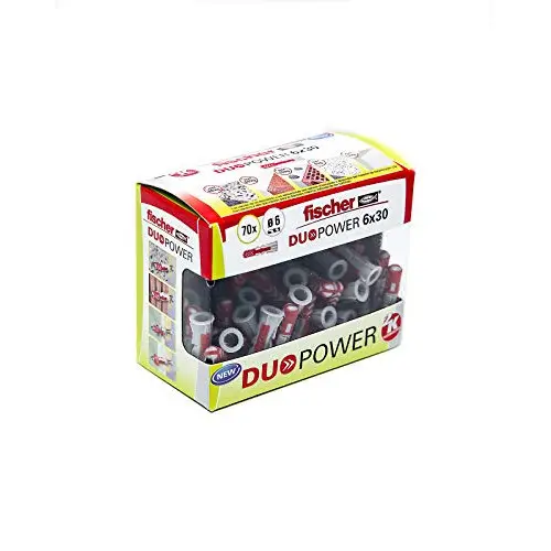 Pack 70x Tacos fischer DuoPower 6x30mm