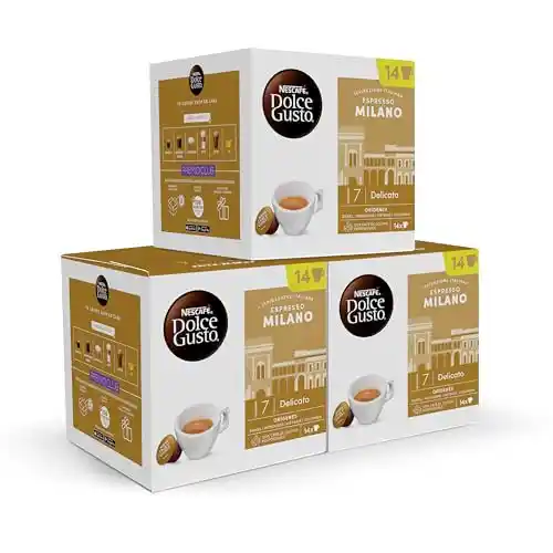 Pack 84 Cápsulas Nescafé Dolce Gusto Espresso Milano (2ª unidad al -50%)