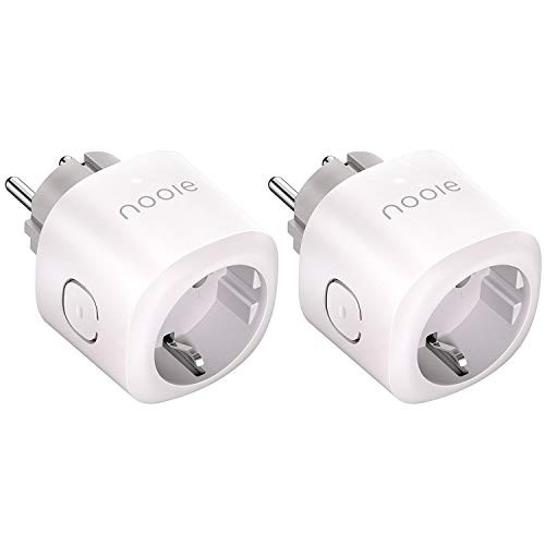 Pack de 2 Enchufes Inteligentes - Compatible con Amazon Alexa, Echo, Google Home, Temporizador