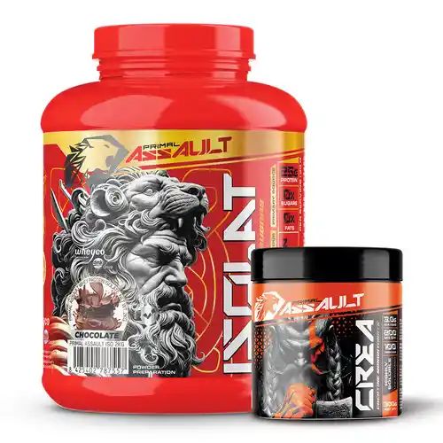 Pack de 2 Kg de Proteína ISOLATE 2KG + Creatina en Polvo Sin Sabor 300g