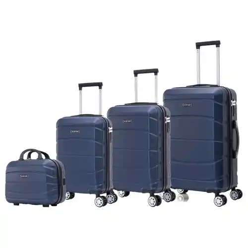 Pack de 3 maletas de viaje con ruedas y neceser