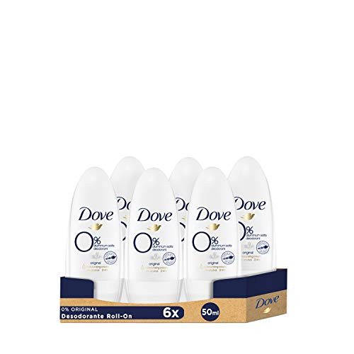 Pack de 6 Desodorantes Dove Original 0% aluminio