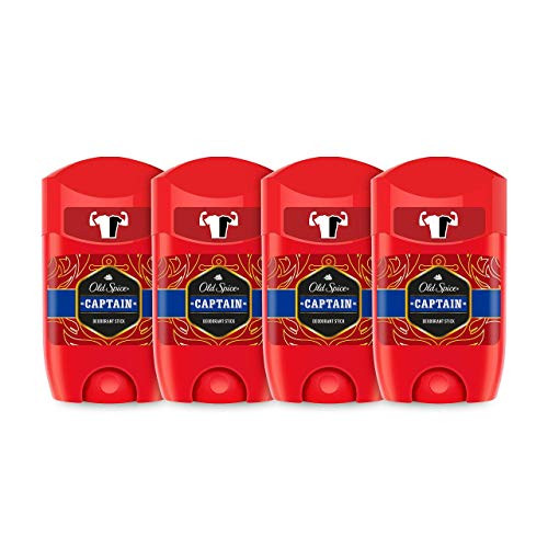 Pack x4 Desodorantes Old Spice Captain hombre, 50 ml (compra recurrente)