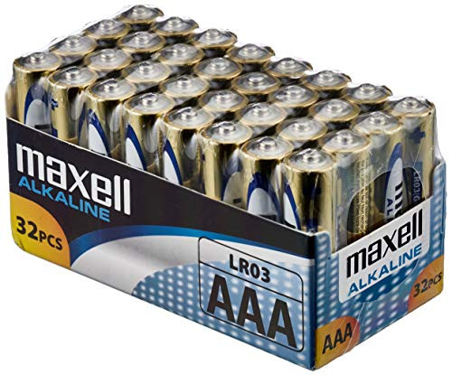 Packs 32 pilas alcalinas AAA Maxell