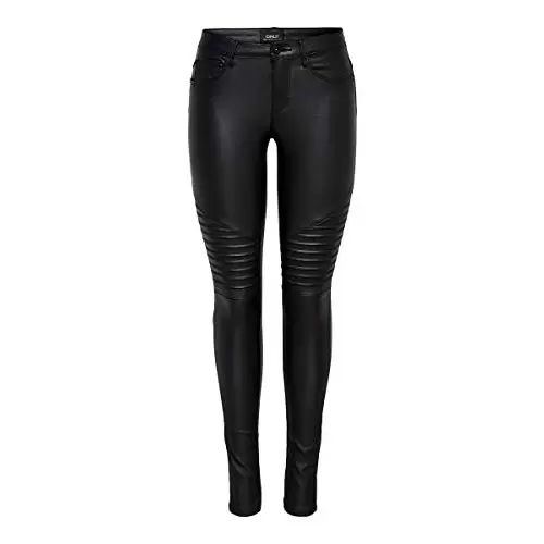 Pantalones ONLY Onlnew Royal Coated Biker Skinny