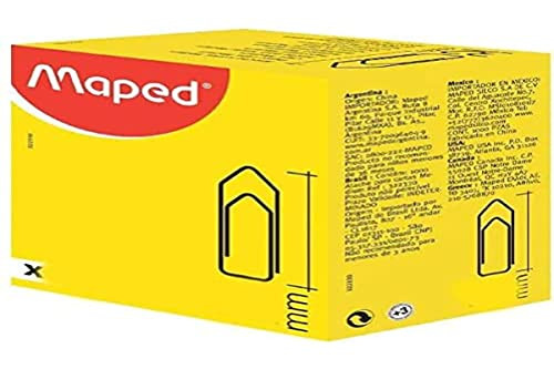 Paquete de 1000 clips para papeles Maped