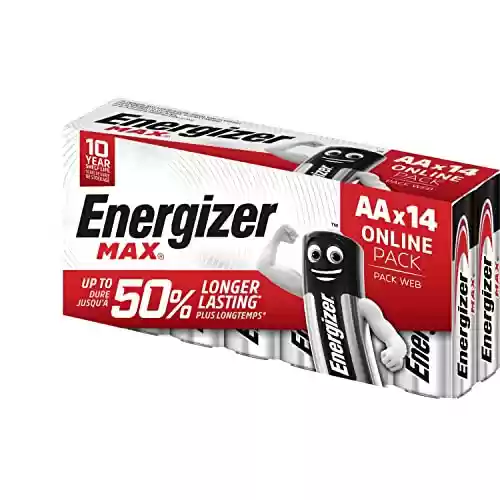 Paquete de 14 Pilas alcalinas Energizer MAX AA