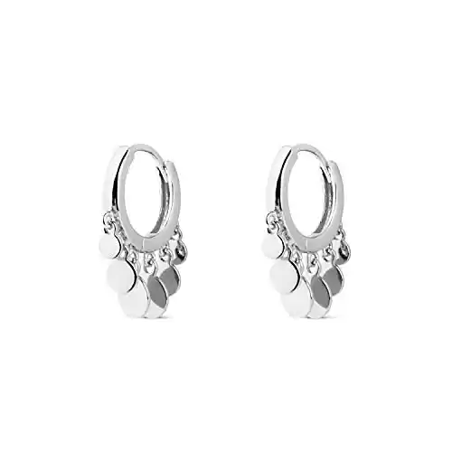 Pendientes Aro Mini Moons Plata SINGULARU