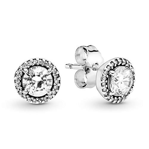 Pendientes de botón Mujer plata Pandora 296272CZ