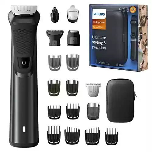 Philips Multigroom Philips Serie 7000 recortadora 18 en 1 para la Cara, el Pelo y el Cuerpo