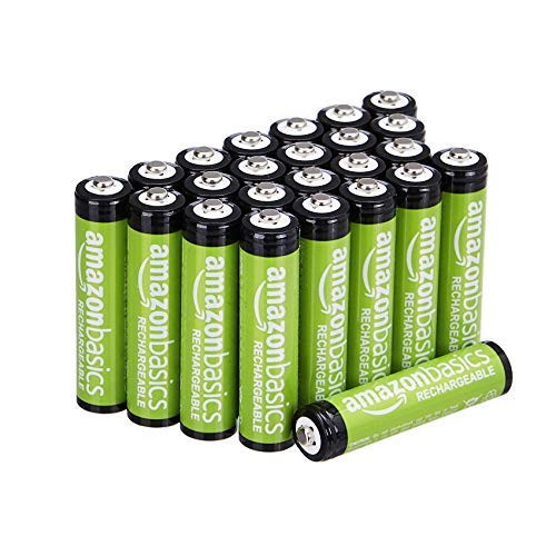 Pilas recargables AAA (paquete de 24) Amazon Basics, 800 mAh, precargadas