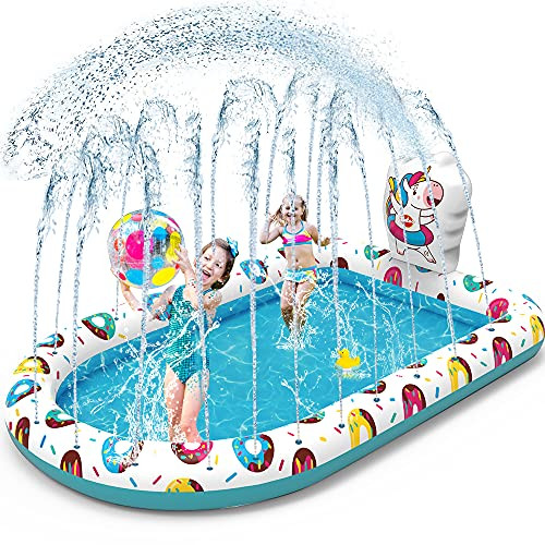 Piscina hinchable infantil con rociadores