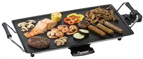 Plancha Parrilla Eléctrica con Revestimiento Antiadherente, 2000 W, Bestron