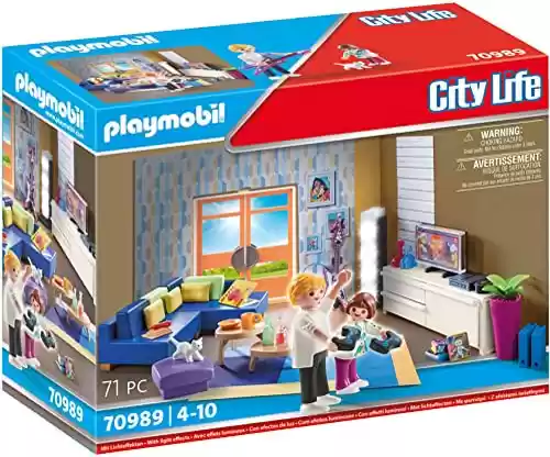 PLAYMOBIL 70989 City Life Salón, con Efectos de Luz