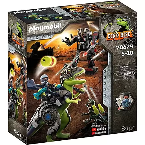 PLAYMOBIL Dino Rise 70624 T-Rex: Batalla de Gigantes